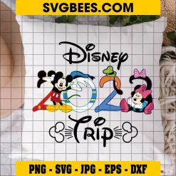 2023 Disney Trip SVG on Pillow