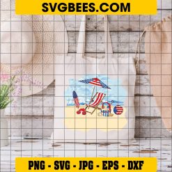 4th of July Summer Vacation SVG, Holiday SVG on Bag