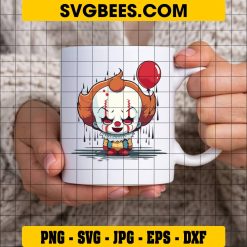 Baby Pennywise Clown Svg on Cup
