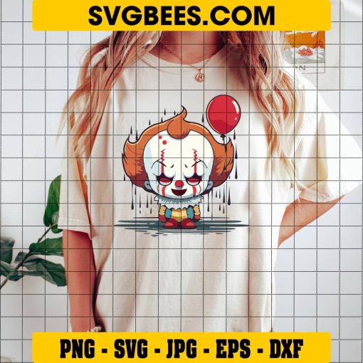 Baby Pennywise Clown Svg on Shirt