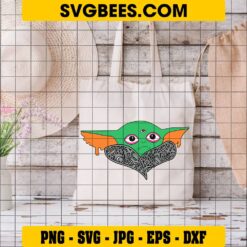 Baby Yoda SVG Cricut on Bag