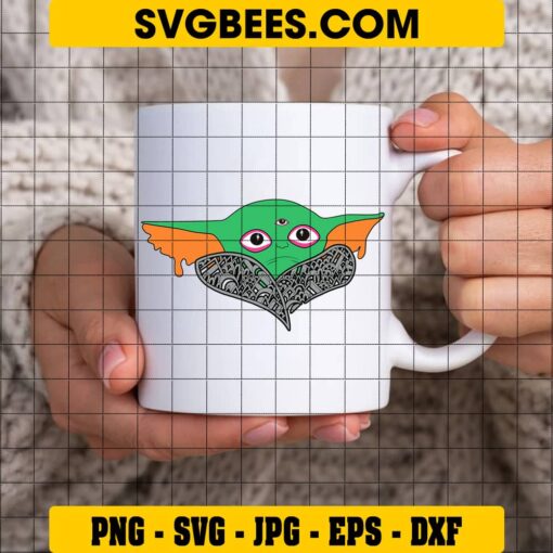 Baby Yoda SVG Cricut on Cup