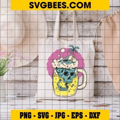 Beach Scene In A Beer Mug Svg, Summer Svg, Beer SVG on Bag