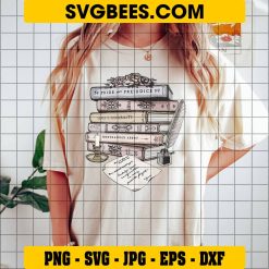 Book Lover SVG on Shirt
