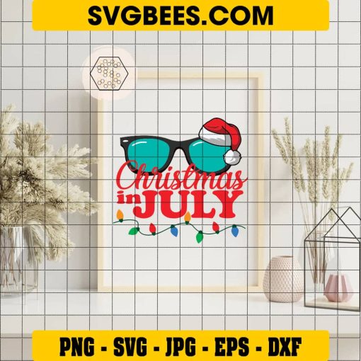 Christmas In July SVG on Frame