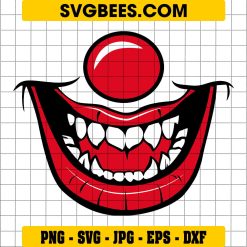 Clown Face SVG