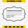 Composition Book SVG