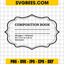 Composition Book SVG