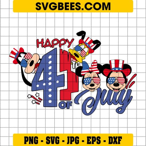 Disney Fourth of July SVG