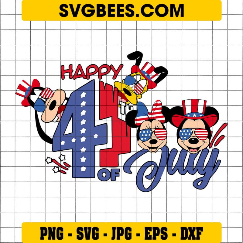 Disney Fourth of July SVG