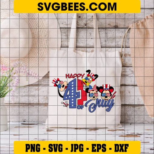 Disney Fourth of July SVG on Bag