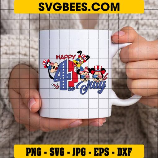 Disney Fourth of July SVG on Cup