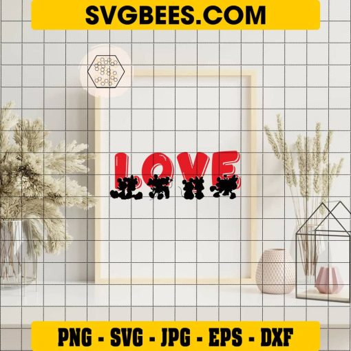 Disney SVG, Love SVG on Frame