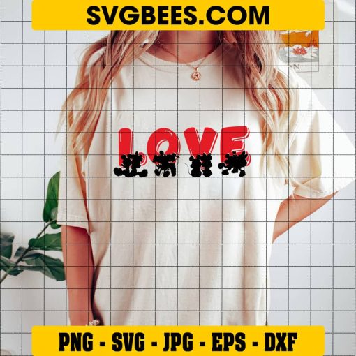 Disney SVG, Love SVG on Shirt