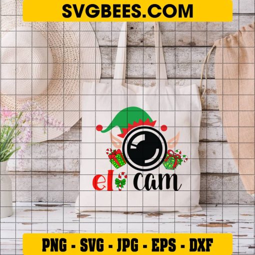 Elf Cam SVG on Bag
