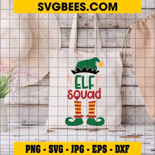 Elf Squad SVG on Bag