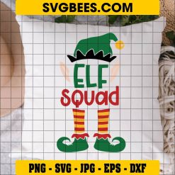 Elf Squad SVG on Pillow