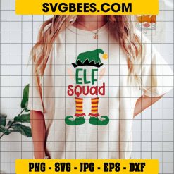 Elf Squad SVG on Shirt