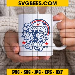 Fourth of July SVG on Cup