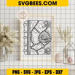 Hocus Pocus Book SVG, Spellbook SVG on Frame