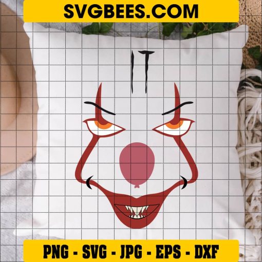 It Clown SVG on Pillow