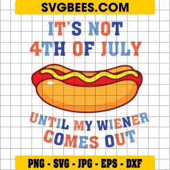 It’s Not 4th of July Until My Wiener Comes Out Svg, America Svg