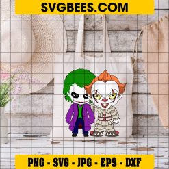 Joker SVG and Pennywise Svg on Bag