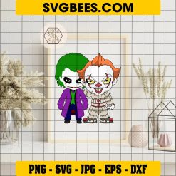 Joker SVG and Pennywise Svg on Frame