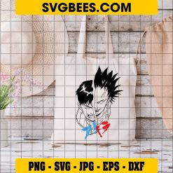 Kaneda And Tetsuo Face SVG, Akira SVG, One Piece Svg on Bag