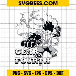 Luffy Gear 4 Svg, Luffy Anime Svg, One Piece Svg, Luffy Svg