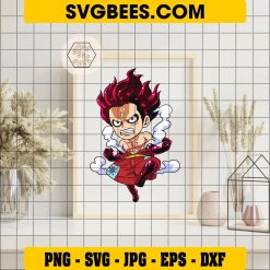 Luffy Gear Fifth Svg, Strongest Pirate Svg, One Piece Manga Svg on Frame