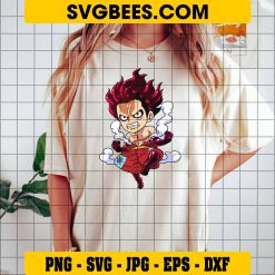 Luffy Gear Fifth Svg, Strongest Pirate Svg, One Piece Manga Svg on Shirt