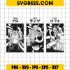 Luffy Zoro Sanji One Piece SVG, Friends SVG, One Piece SVG