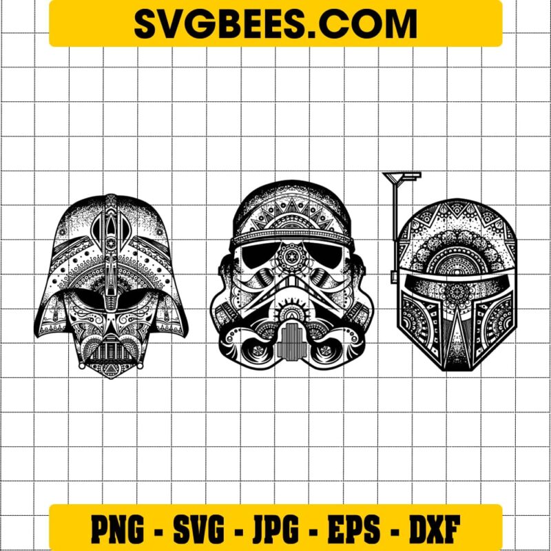 Mandala Star Wars SVG