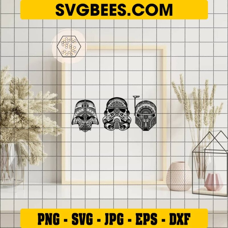 Mandala Star Wars SVG Star Wars - SVGbees