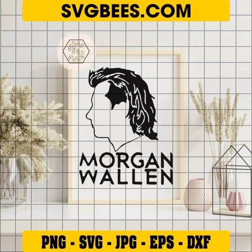 Morgan Wallen Face SVG Wallen SVG - SVGbees