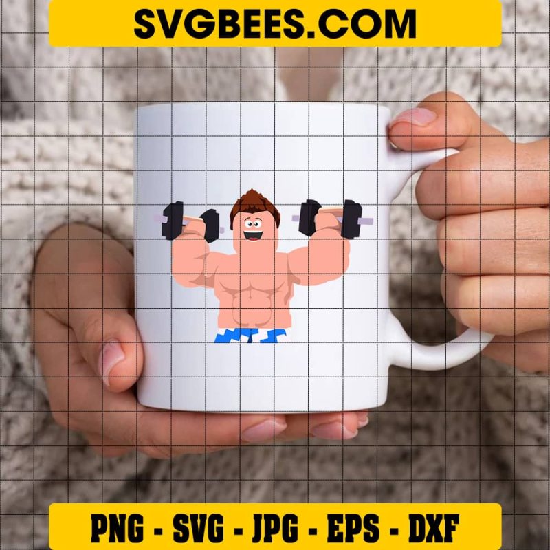 Muscle Roblox Png Svg Eat Sleep Roblox Repeat Svg