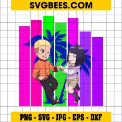 Naruto and Hinata Summer SVG, Anime SVG, Love Interest SVG