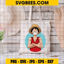 One Piece D Luffy Svg, I am Monkey D Luffy. Nice to Meetcha on Bag