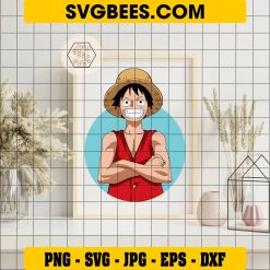 One Piece D Luffy Svg, I am Monkey D Luffy. Nice to Meetcha on Frame