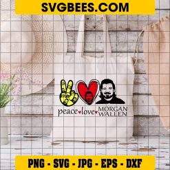 Peace Love Morgan Wallen Svg on Bag