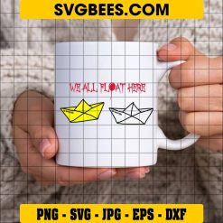 Pennywise Paper Boat SVG on Cup