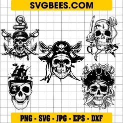 Pirate Skull SVG
