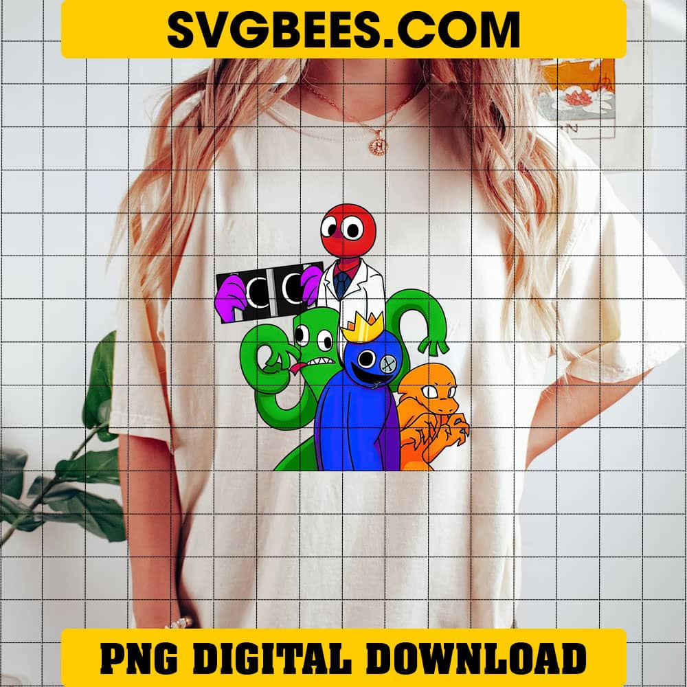 Rainbow Friends Characters PNG Bundle Roblox Inspired Digital Download  Images for Sublimation and Printing Crafts 