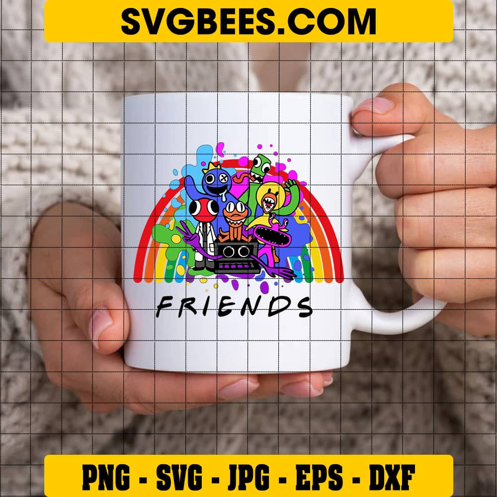 Cute Rainbow Friends SVG PNG