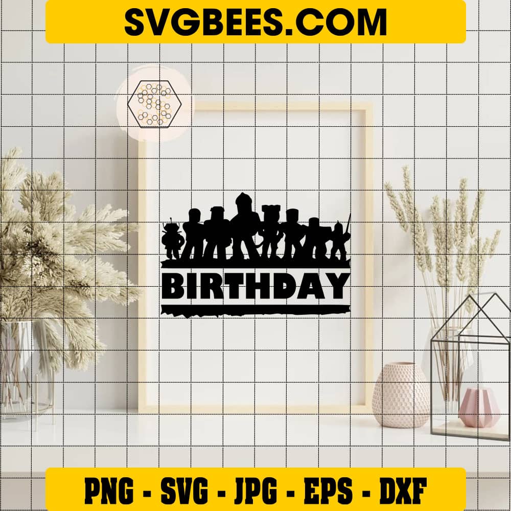 Roblox Birthday Girl SVG Roblox Birthday SVG - SVGbees