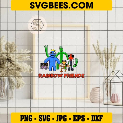 Roblox Rainbow Friends SVG on Frame