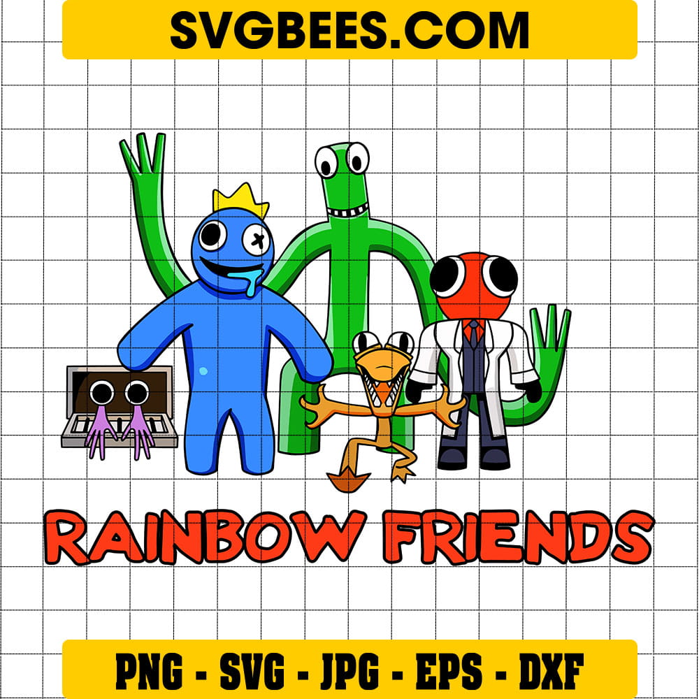 Rainbow Friends SVG DXF EPS PNG Cut Files
