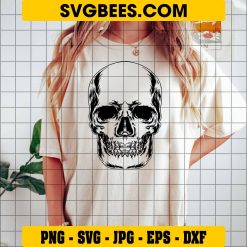 Simple Skull SVG on Shirt