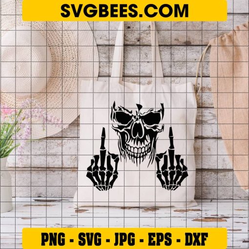 Skull SVG on Bag
